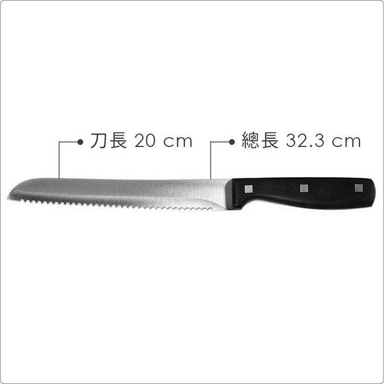 《Premier》三鉚鋸齒麵包刀(20cm) | 吐司刀 土司刀 麵包刀 鋸齒刀-細節圖3