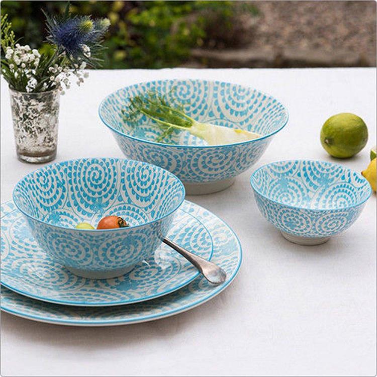 《Rex LONDON》瓷製餐碗(藤花藍12cm) | 飯碗 湯碗-細節圖6