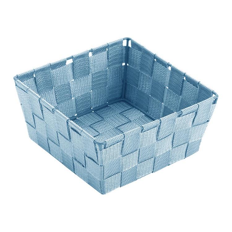 《VERSA》方形編織收納籃(天藍19cm) | 整理籃 置物籃 儲物箱-細節圖2