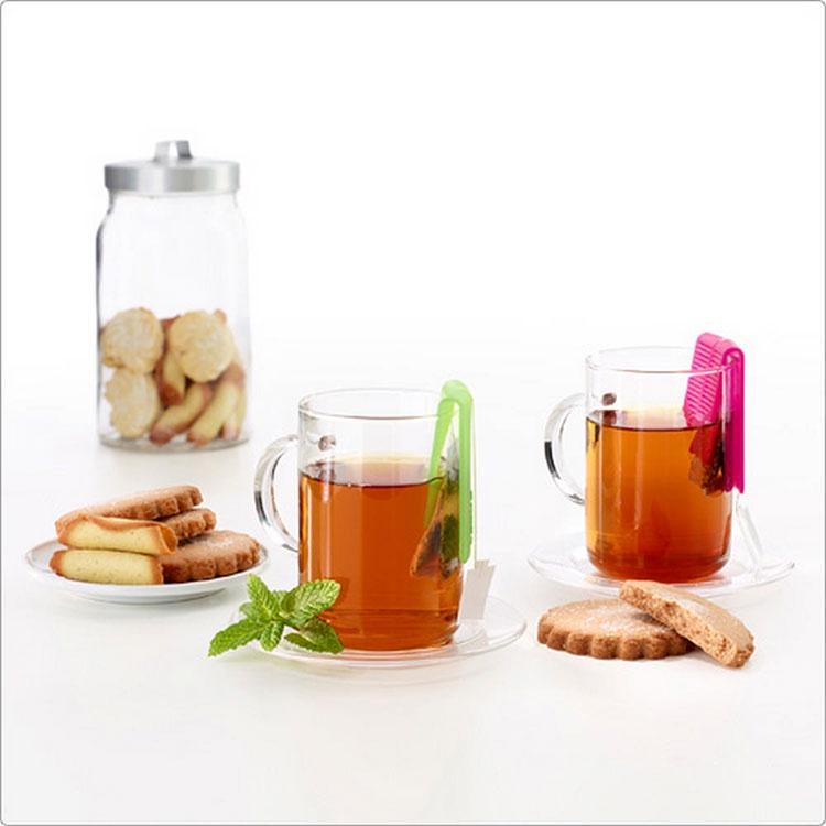 《LEKUE》不燙手茶包夾(桃) | 泡茶夾 茶具配件-細節圖9