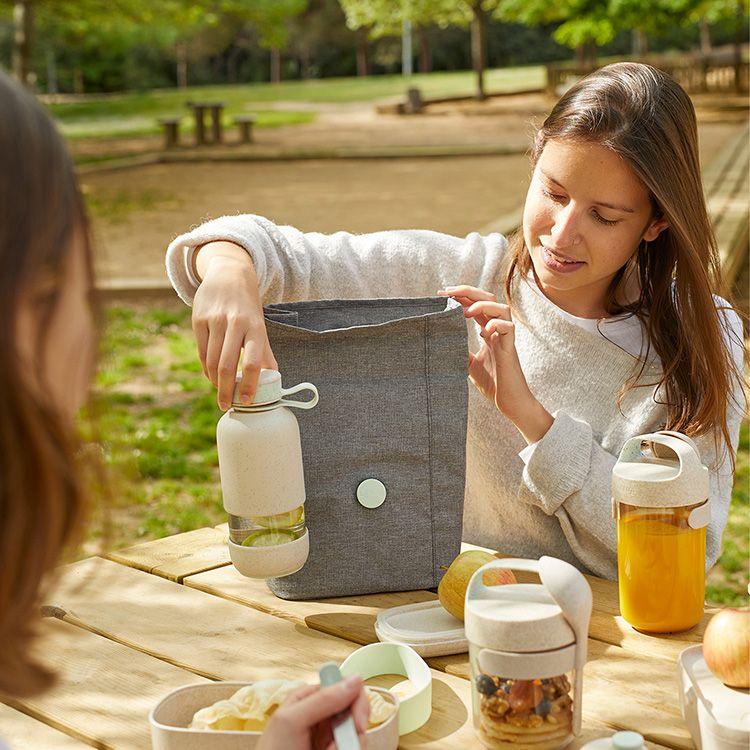 《LEKUE》便當保溫袋(灰4L) | 保溫袋 保冰袋 野餐包 野餐袋 便當袋-細節圖5