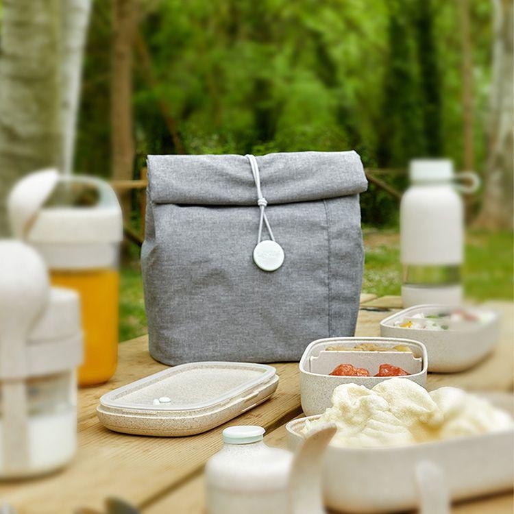 《LEKUE》便當保溫袋(灰4L) | 保溫袋 保冰袋 野餐包 野餐袋 便當袋-細節圖6