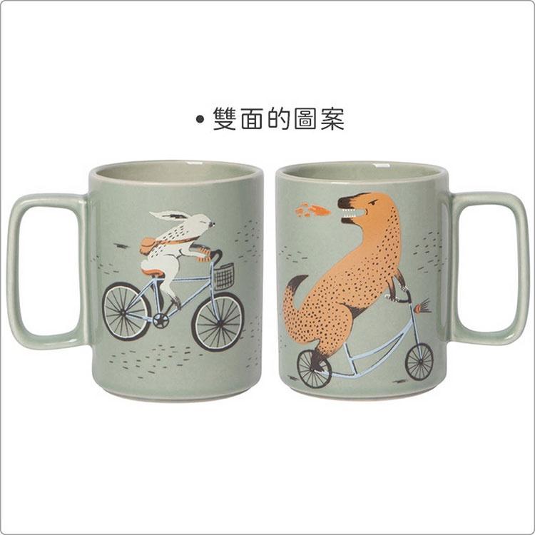 《danica》陶製馬克杯(單車動物414ml) | 水杯 茶杯 咖啡杯-細節圖4