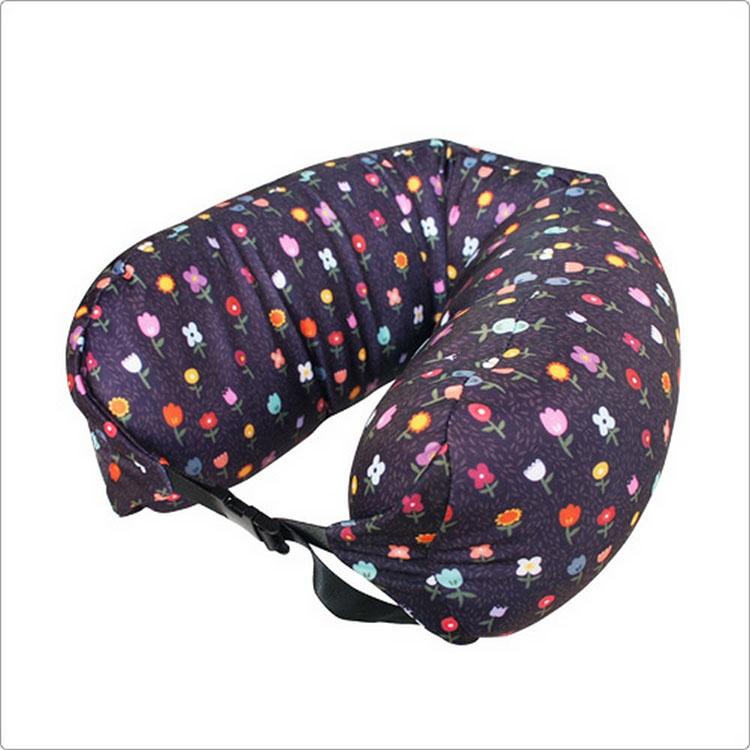 《DQ&CO》扣式顆粒護頸枕(花園) | 午睡枕 飛機枕 旅行枕 護頸枕 U行枕-細節圖3