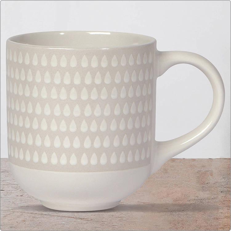 《danica》Heirloom陶製馬克杯(白雨滴415ml) | 水杯 茶杯 咖啡杯-細節圖2