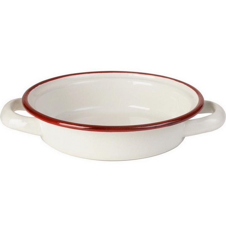 《ibili》琺瑯雙耳深餐盤(紅14cm) | 餐具 器皿 盤子-細節圖2