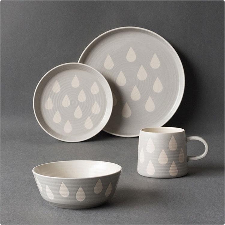 《danica》陶瓷餐碗(水滴灰15.5cm) | 飯碗 湯碗-細節圖4