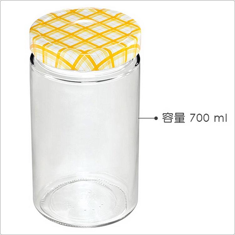 《tescoma》格紋玻璃密封罐3入(700ml) | 保鮮罐 咖啡罐 收納罐 零食罐 儲物罐-細節圖3
