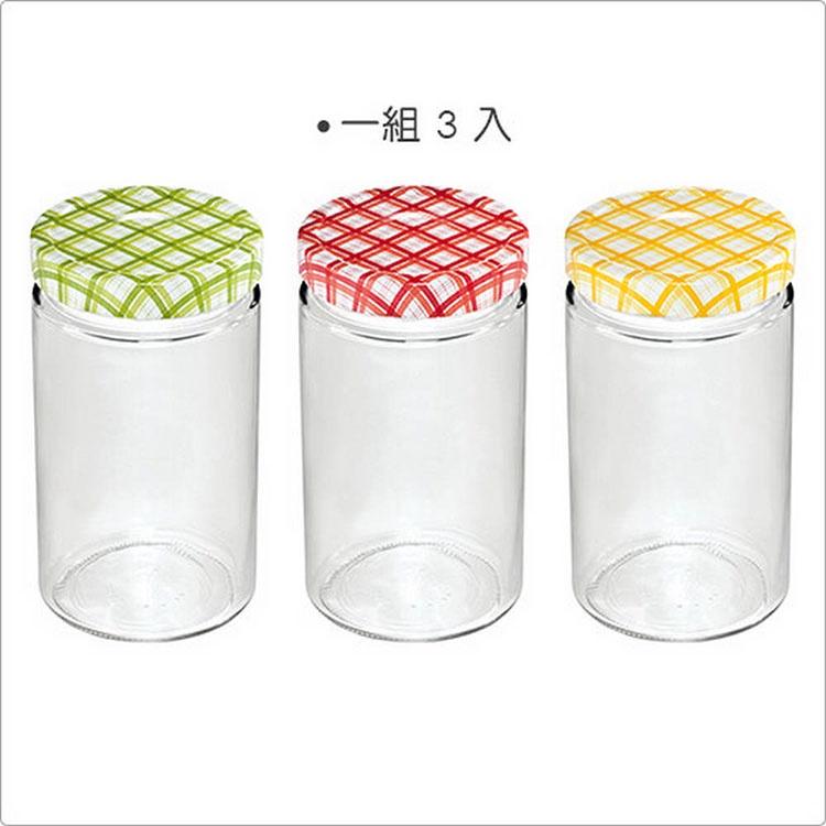 《tescoma》格紋玻璃密封罐3入(700ml) | 保鮮罐 咖啡罐 收納罐 零食罐 儲物罐-細節圖4