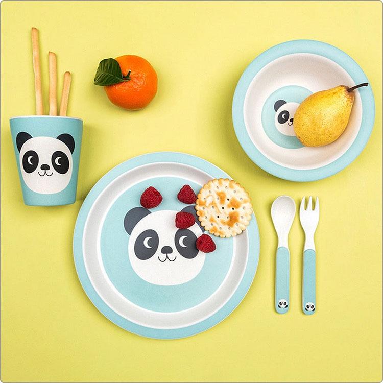 《Rex LONDON》兒童餐具2件(熊貓) | 湯匙 叉子 餐刀-細節圖4