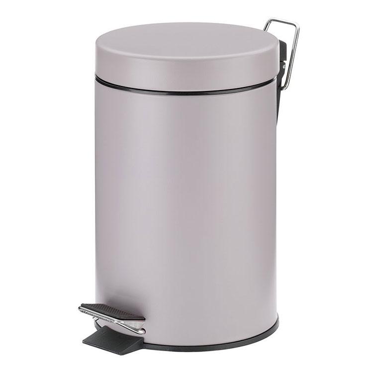 《KELA》簡約腳踏式垃圾桶(暖灰3L) | 回收桶 廚餘桶 踩踏桶-細節圖2