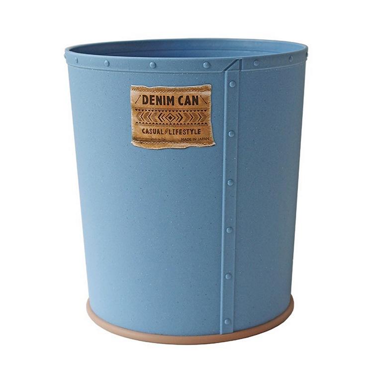 《八幡化成》無蓋垃圾桶(單寧藍10L) | 回收桶 廚餘桶-細節圖2