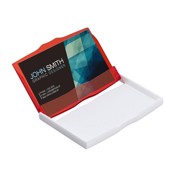 《REFLECTS》橫式名片盒(紅) | 證件夾 卡夾-細節圖2