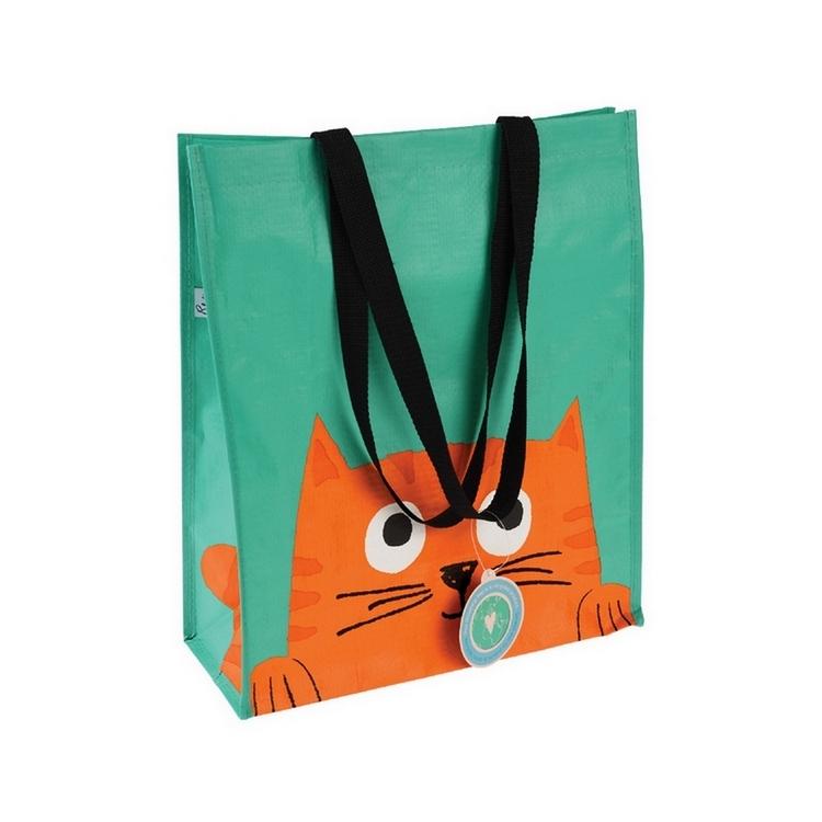 《Rex LONDON》環保購物袋(橘貓) | 購物袋 環保袋 收納袋 手提袋-細節圖2