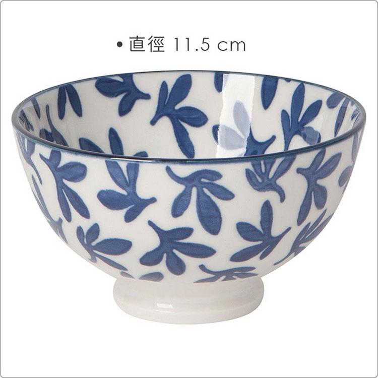 《NOW》瓷製餐碗(湛藍花11.5cm) | 飯碗 湯碗-細節圖3
