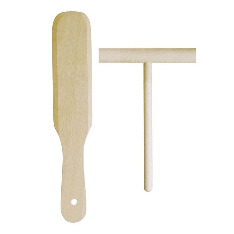 《EXCELSA》櫸木可麗餅抹刀+窄鏟 | 可麗餅T字棒-細節圖2