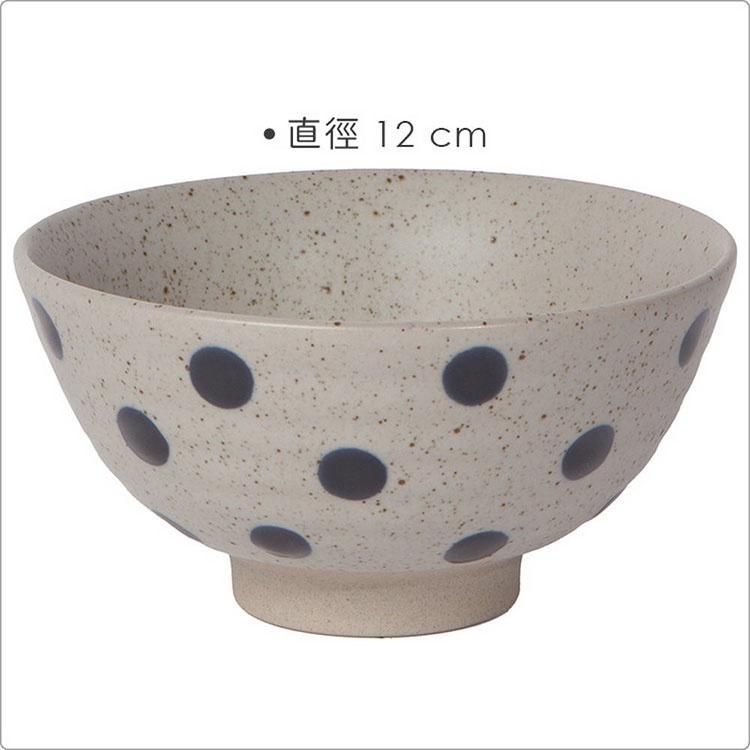《NOW》石陶餐碗(藍圓點12cm) | 飯碗 湯碗-細節圖3