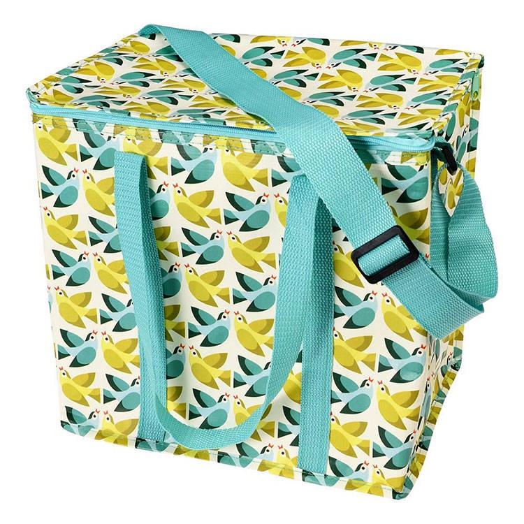 《Rex LONDON》環保肩背保冷袋(小鳥) | 保溫袋 保冰袋 野餐包 野餐袋 便當袋-細節圖2