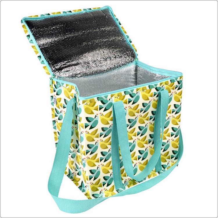 《Rex LONDON》環保肩背保冷袋(小鳥) | 保溫袋 保冰袋 野餐包 野餐袋 便當袋-細節圖4