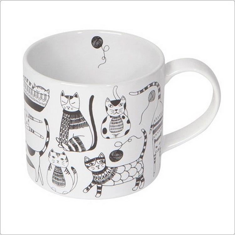 《NOW》經典馬克杯(貓派對415ml) | 水杯 茶杯 咖啡杯-細節圖4