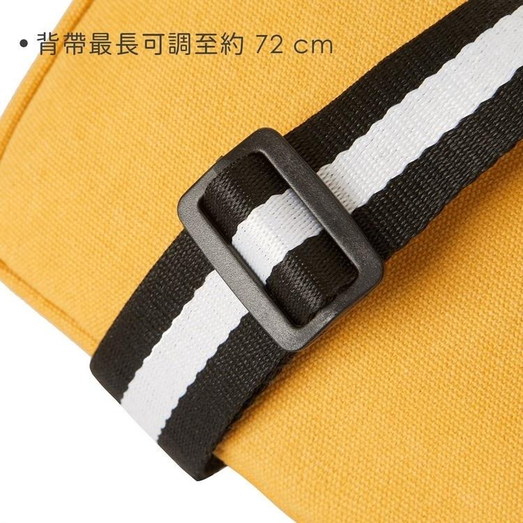 《TRAVELON》Coastal帆布斜背小包(芥末黃) | 側背包 背帶包 肩背包 RFID防盜 防盜包 旅行小包-細節圖6