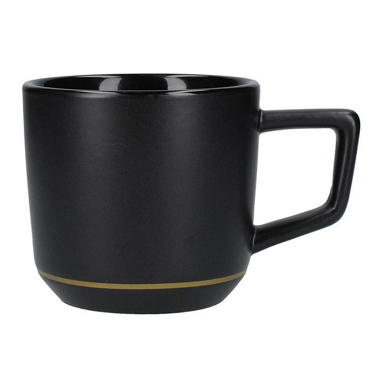 《La Cafetiere》燙金馬克杯(消光黑220ml) | 水杯 茶杯 咖啡杯-細節圖2