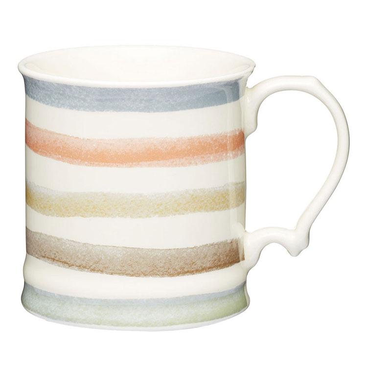 《KitchenCraft》骨瓷馬克杯(復古條紋) | 水杯 茶杯 咖啡杯-細節圖2
