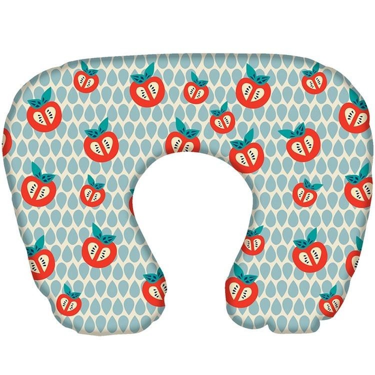 買一送一《DQ&CO》好拆洗充氣枕(紅蘋果) | 午睡枕 飛機枕 旅行枕 護頸枕 U型枕-細節圖2
