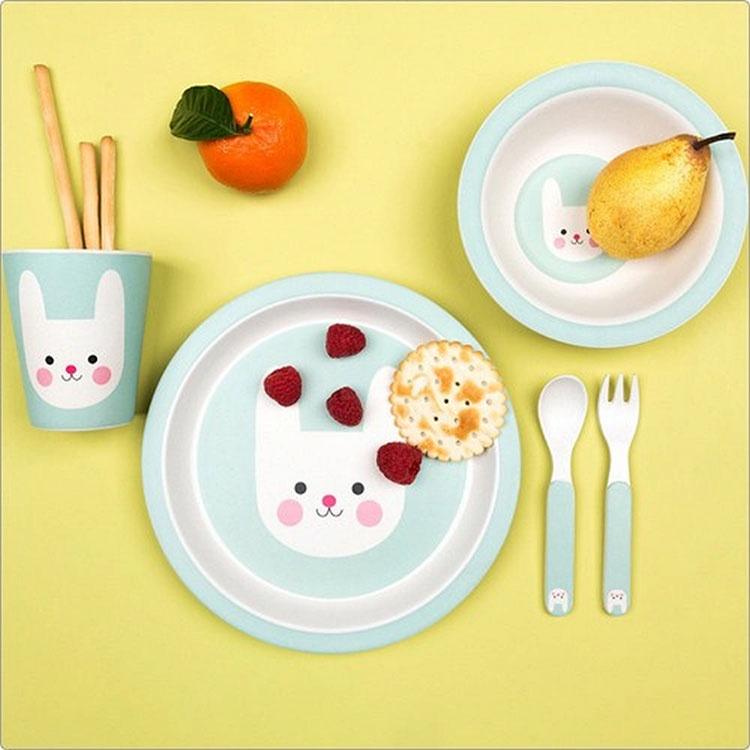 《Rex LONDON》兒童餐具2件(兔兔) | 湯匙 叉子 餐刀-細節圖5