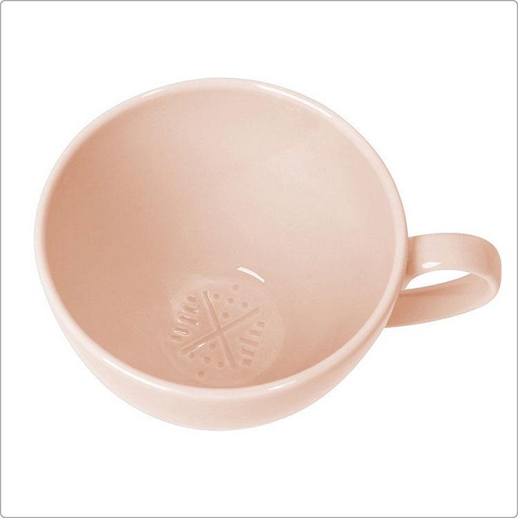 《NOW》寬口陶製馬克杯(蜜桃橘470ml) | 水杯 茶杯 咖啡杯-細節圖4