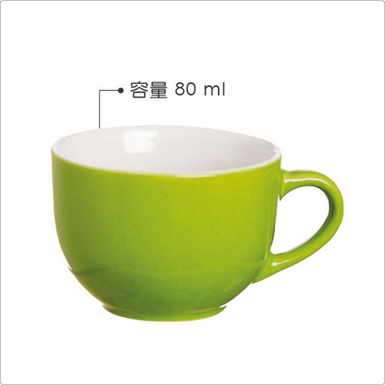 《EXCELSA》陶製濃縮咖啡杯(蘋果綠80ml) | 義式咖啡杯 午茶杯-細節圖3