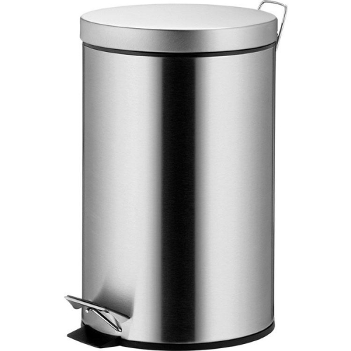 《KELA》Mala腳踏式垃圾桶(霧銀12L) | 回收桶 廚餘桶 踩踏桶