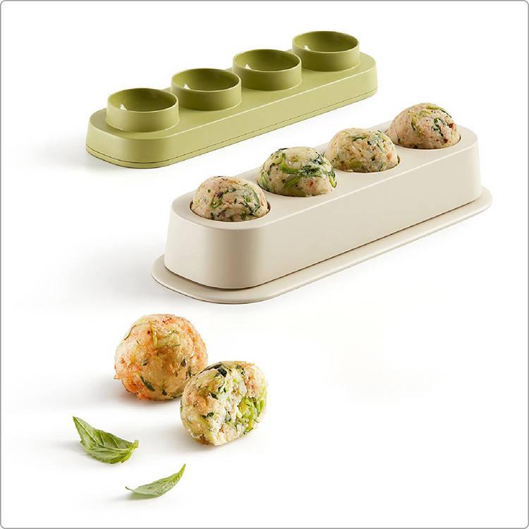 《LEKUE》4格肉丸壓模(綠)-細節圖5