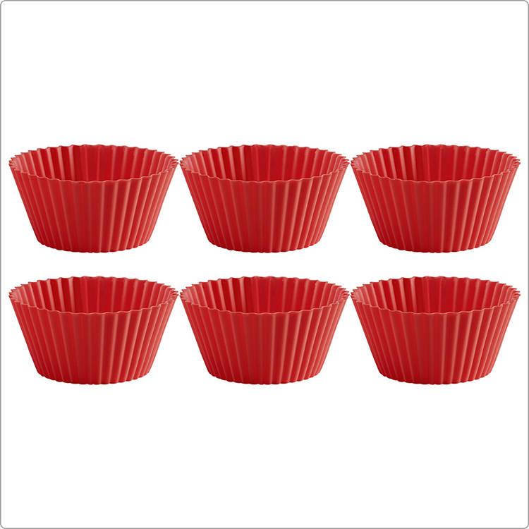 《LEKUE》瑪芬烤杯6入(紅) | 點心烤模-細節圖2