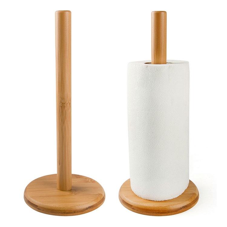《EXCELSA》竹製廚房衛生紙架 | 餐巾紙架 廚房紙巾架-細節圖2