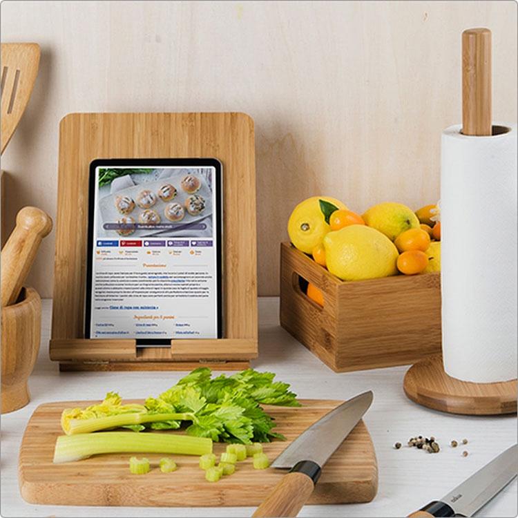 《EXCELSA》竹製廚房衛生紙架 | 餐巾紙架 廚房紙巾架-細節圖5