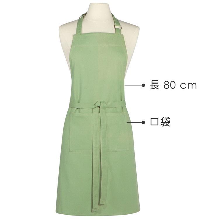 《NOW》平口單袋圍裙(草綠) | 廚房圍裙 料理圍裙 烘焙圍裙-細節圖3