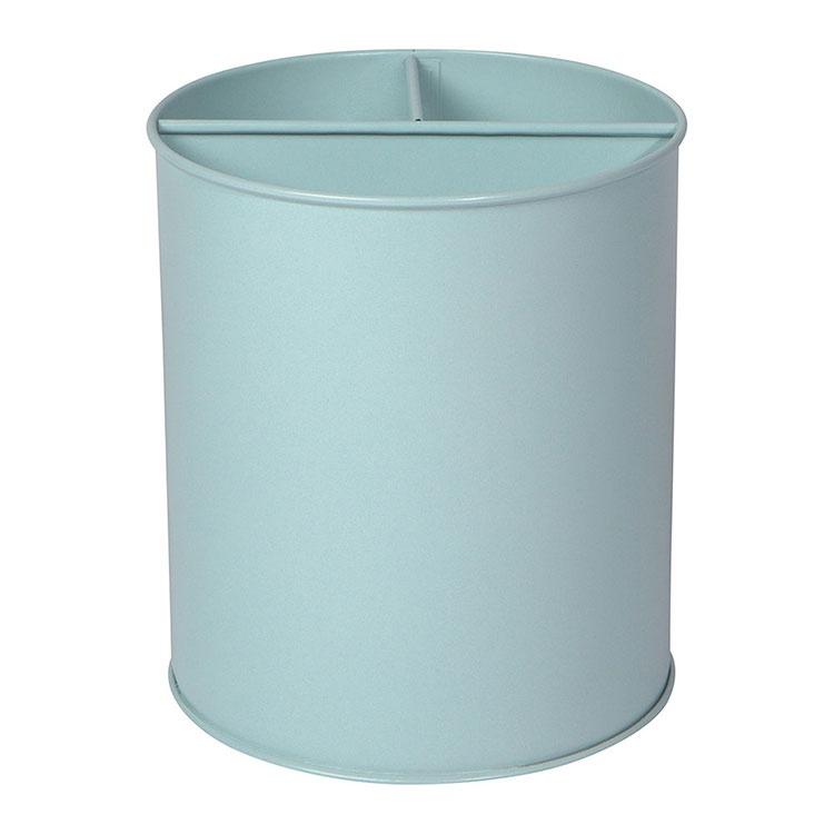 《NOW》3格圓形餐具收納筒(水藍) | 餐具桶 碗筷收納筒-細節圖2
