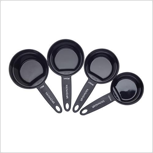 《KitchenCraft》2in1磁柄量杯4件(黑) | 料理匙 量勺 量杓-細節圖2