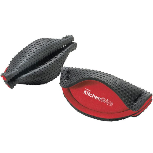 《KitchenGrips》鍋耳隔熱套2入(紅) | 防燙耳 隔熱墊 防燙保護套