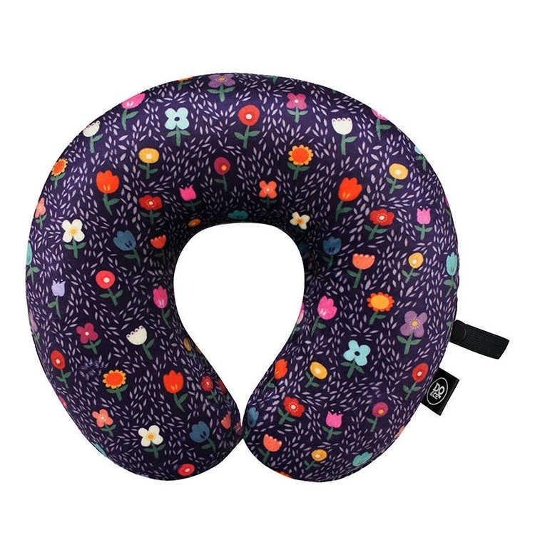 買一送一《DQ&CO》U型護頸記憶枕(花園) | 午睡枕 飛機枕 旅行枕 護頸枕 U行枕-細節圖3