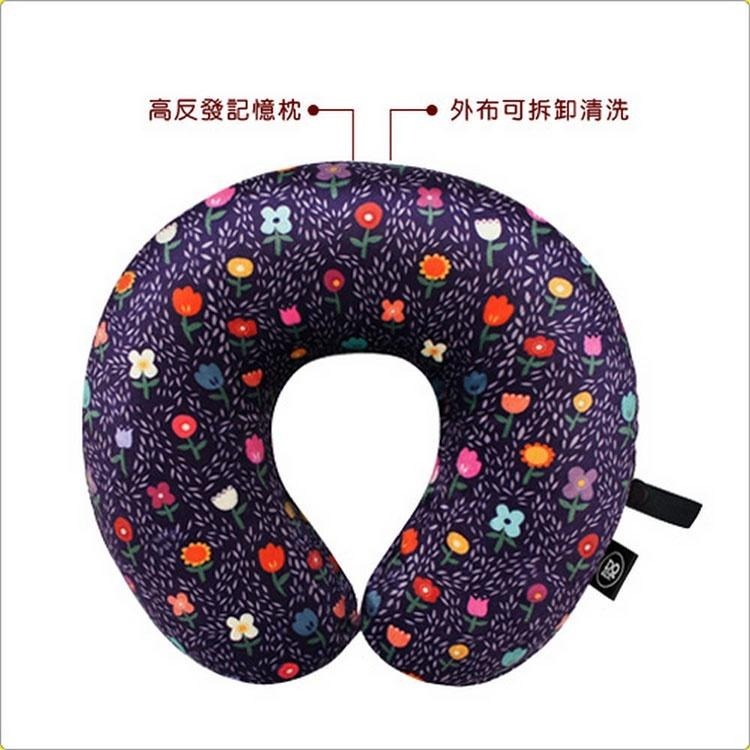 買一送一《DQ&CO》U型護頸記憶枕(花園) | 午睡枕 飛機枕 旅行枕 護頸枕 U行枕-細節圖4