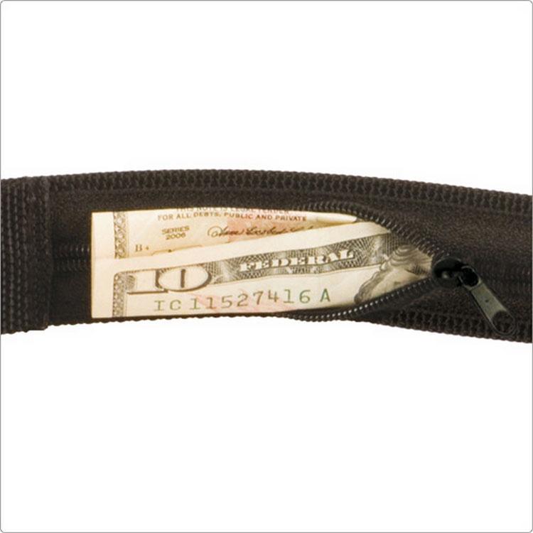 《TRAVELON》防搶暗袋皮帶(黑) | 腰帶 繫帶-細節圖5