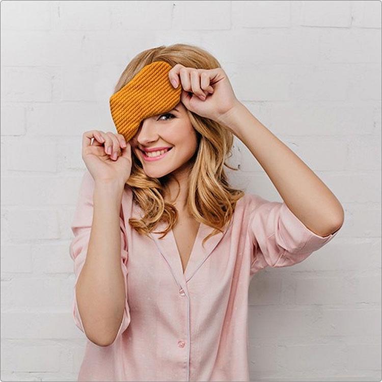 《DQ&CO》親膚安眠眼罩(黃) | 睡眠眼罩 遮光眼罩-細節圖7