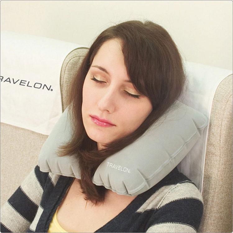 《TRAVELON》旅行充氣枕 | 午睡枕 飛機枕 旅行枕 護頸枕 U行枕-細節圖4