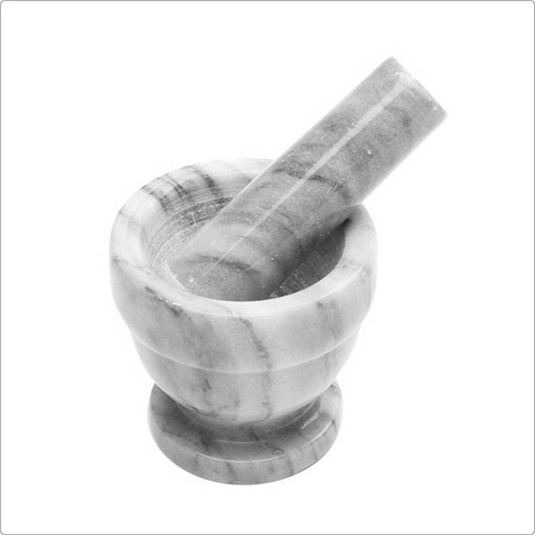 《FOX RUN》大理石磨搗組(白紋S) | 研磨缽 磨藥機 搗泥器 杵臼 搗缽-細節圖2