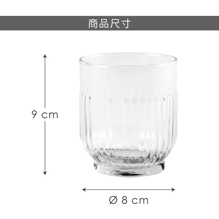 《EXCELSA》Vancouver玻璃杯3入(豎紋300ml) | 水杯 茶杯 咖啡杯-細節圖5