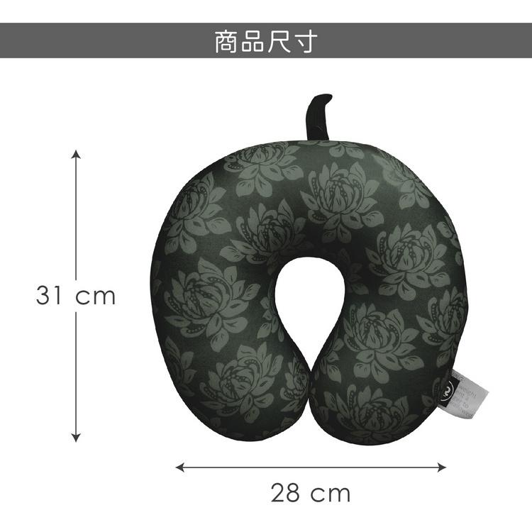 《DQ&CO》旅行緩衝顆粒護頸枕(花樣年華) | 午睡枕 飛機枕 旅行枕 護頸枕 U行枕-細節圖6