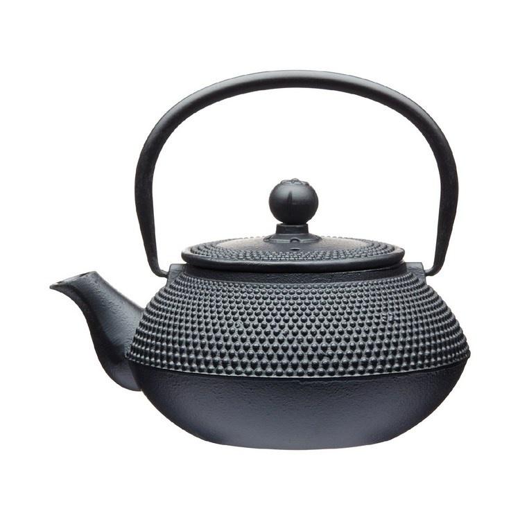 《La Cafetiere》鑄鐵濾茶壺(墨黑點珠0.6L) | 泡茶 下午茶 茶具-細節圖2