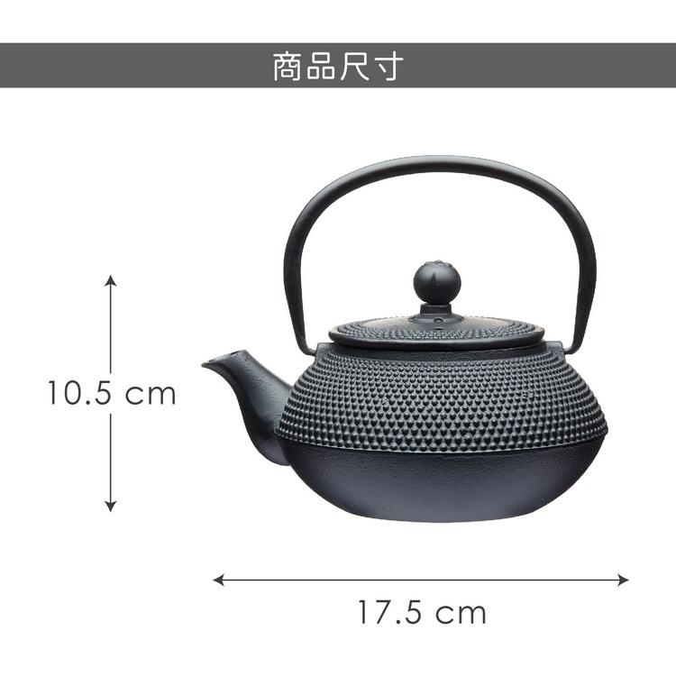 《La Cafetiere》鑄鐵濾茶壺(墨黑點珠0.6L) | 泡茶 下午茶 茶具-細節圖4